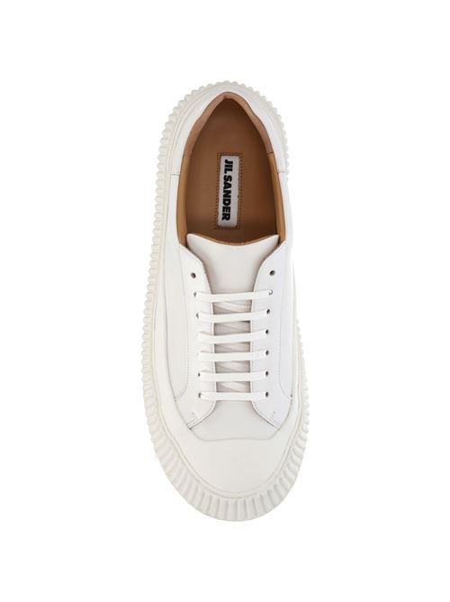 Lace-up leather platform sneakers JIL SANDER | J32WS0018P4833102